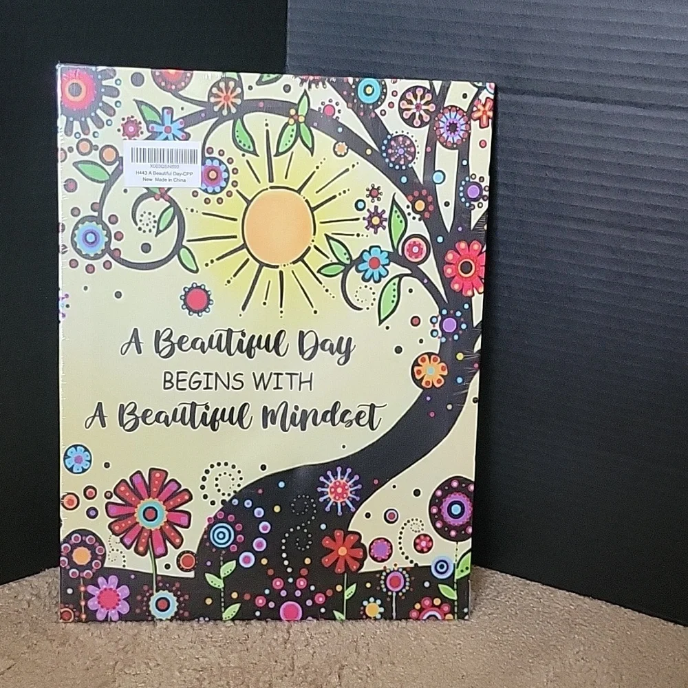 A Beautiful Day Begins with a Beautiful Mindset Canvas Wall Art